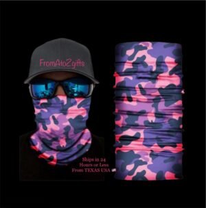 Camo Camouflage 16 n 1 Neck Gaiter Face Cover Dust Mask Biker Rag